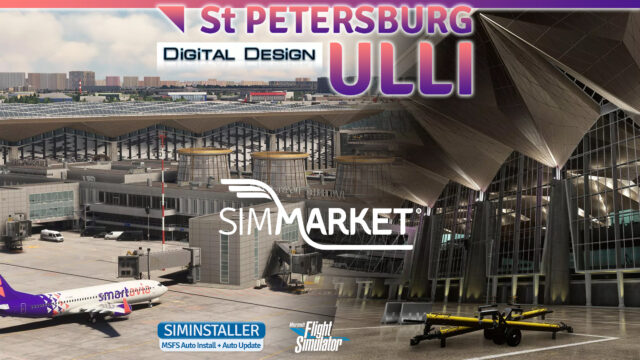 Saint Petersburg Pulkovo Airport MSFS Szenerie von Digital Design