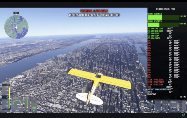 Microsoft Flight Simulator 2024 – Hoher Bandbreitenbedarf: Bis zu 81 GB pro Stunde