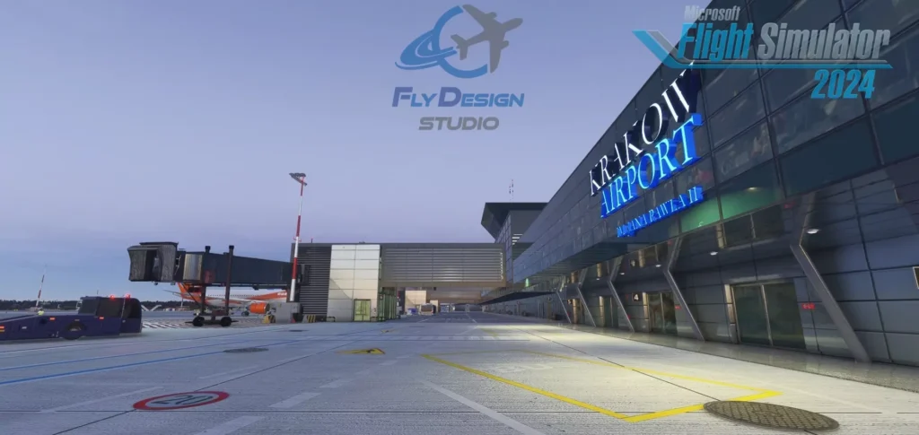 Neue Szenerie für den Krakauer Flughafen: FlyDesign aktualisiert seine Version für MSFS2024